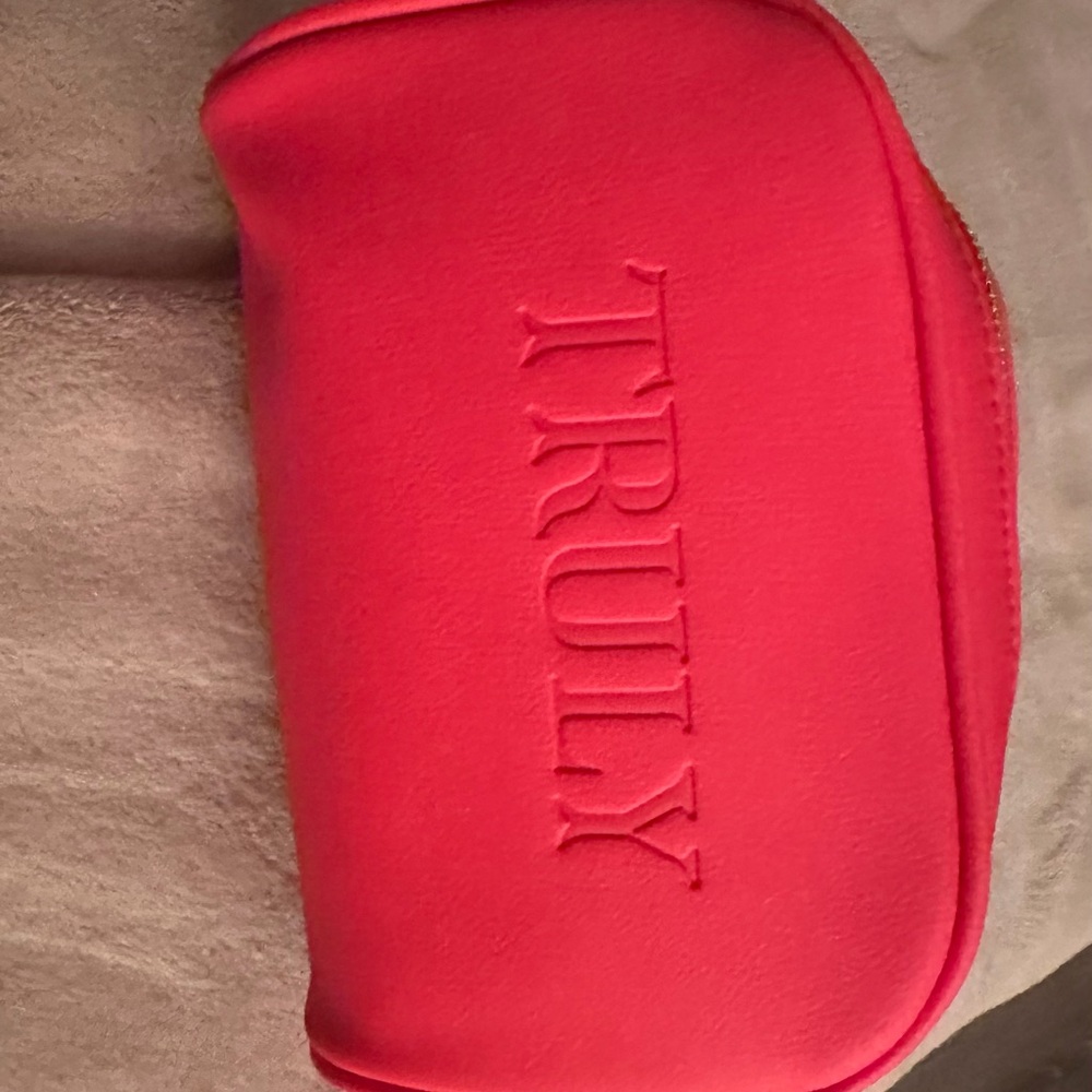 TRULY Vibrant Pink Cosmetic Bag